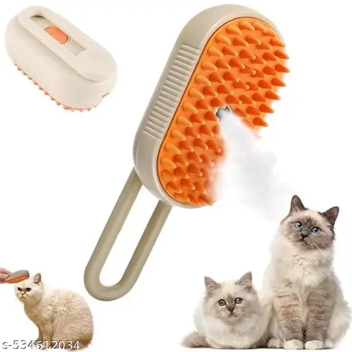 Aachoko Cat & Dog Pet Steam Brushfor 3 in 1 Hair Removal Comb Water Brush Spa Pet Hair Grooming for Dogs Silicone Massage