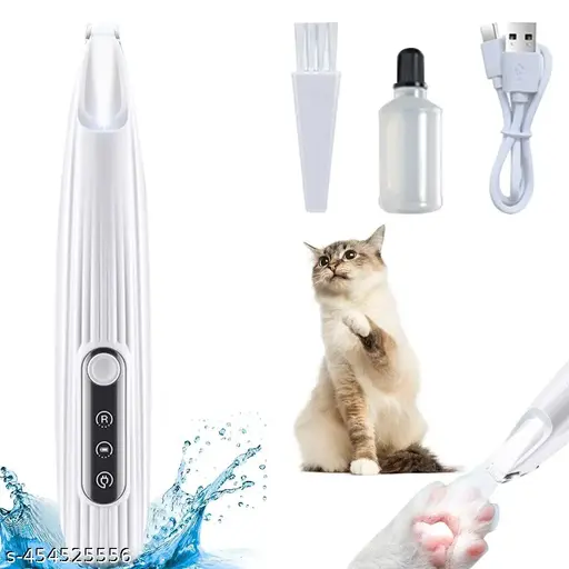 Dog Hair Trimmer Electric Dog Paws Hair Trimmer LED Pet Grooming Trimmer for Paws and Wounds