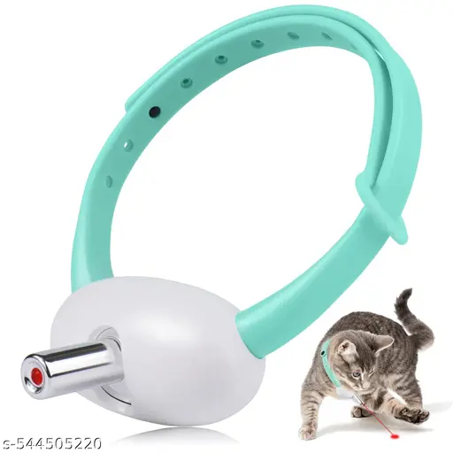 Electronic Motion Cat Toy with LED Light | Automatic Laser Cat Collar Toy for Indoor Cats | Interactive Exercise & Play for Kittens and Adults (Pack of 1)